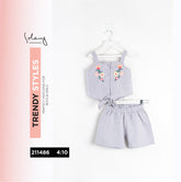 Light Blue Set with a flower